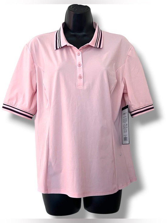 Foray Golf Tops - Foray Golf Women's Performance Large Pink Short Sleeve Polo Shirt